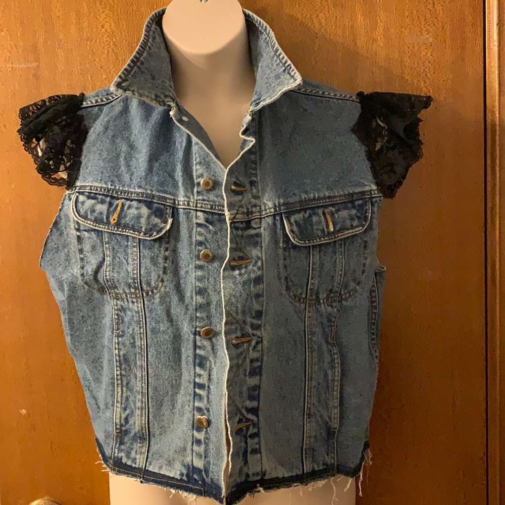 Redesigned vintage vest plus size